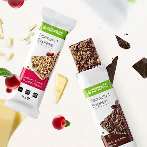 Herbalife Formula 1 Express Balanced Meal Bars - Dark Chocolate, Cranberry & White Chocolate